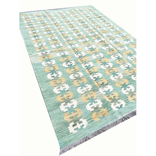 78 - SCANDANAVIAN DESIGN KILIM, 294cm x 200cm