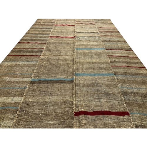 73 - FINE PERSIAN MAZANDARIAN KILIM, 292cm x 197cm.