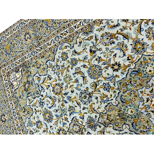 77 - FINE PERSIAN KURK KASHAN CARPET, 340cm x 252cm.