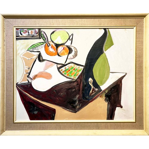 45 - AFTER PABLO PICASSO, 'Nature Morte Aux Citrons et Aux Oranges', oil on board, 48cm x 61cm, framed.