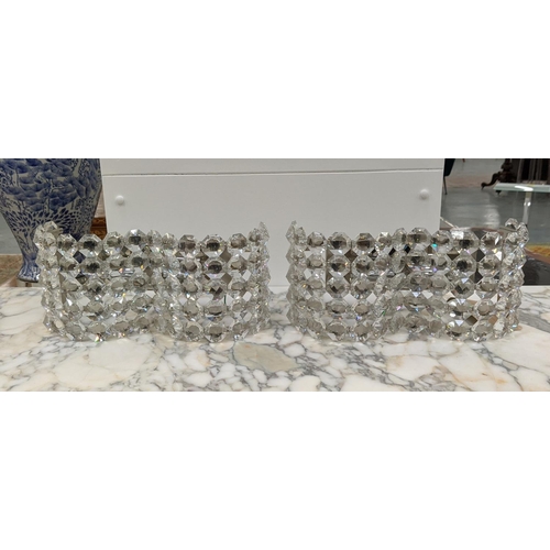 388 - MARCHETTI ILLUMINAZIONE WALL LIGHTS, a pair, 33cm x 13cm x 15cm approx. (2)