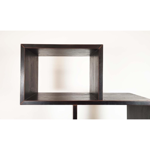 386 - ETAGERE, contemporary counterbalance design, 90.5cm x 34cm x 187cm.