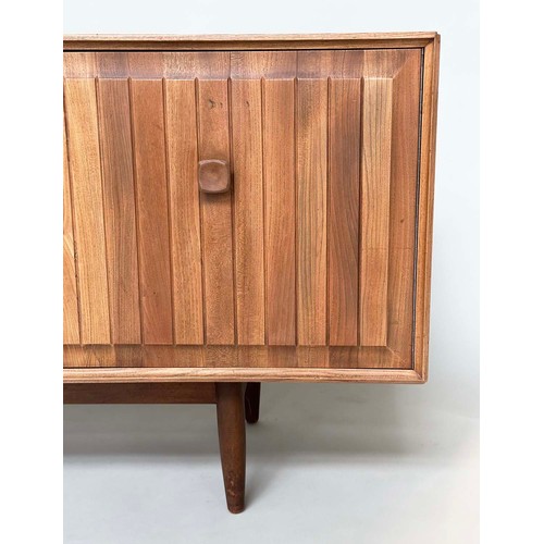 436 - BRISTOW AND TOWNSEND SIDEBOARD, ensign elm with four drawers flanked by cupboards, 178cm W x 46cm D ... 