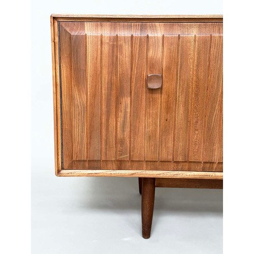 436 - BRISTOW AND TOWNSEND SIDEBOARD, ensign elm with four drawers flanked by cupboards, 178cm W x 46cm D ... 