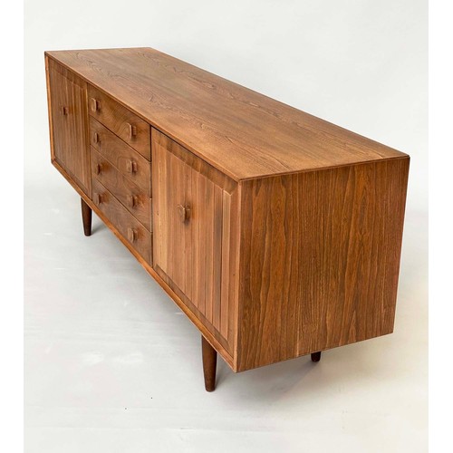 436 - BRISTOW AND TOWNSEND SIDEBOARD, ensign elm with four drawers flanked by cupboards, 178cm W x 46cm D ... 