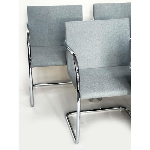 441 - KNOLL BRNO CHAIRS, a set of six, by Ludwig Mies Van der Rohe, 55cm W. (6)