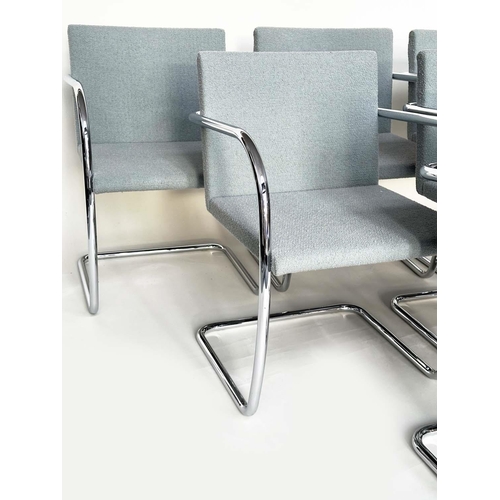 441 - KNOLL BRNO CHAIRS, a set of six, by Ludwig Mies Van der Rohe, 55cm W. (6)