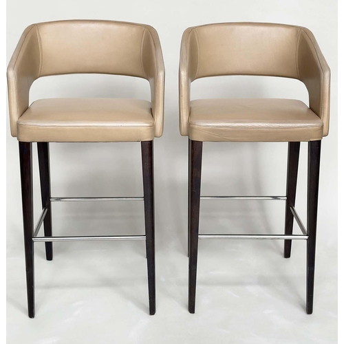 304 - POTOCCO JOLLY STOOLS, a pair, by Wolfgang C. R. Meltzer, 104cm H, seat 76cm H. (2)