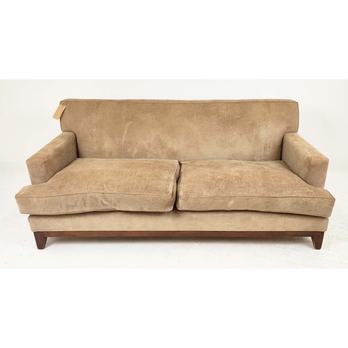 323 - SOFA, in chenille, 20cm W x 88cm H x 150cm D.