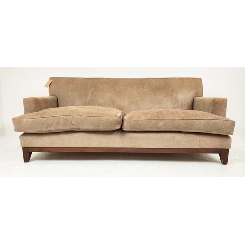 323 - SOFA, in chenille, 20cm W x 88cm H x 150cm D.