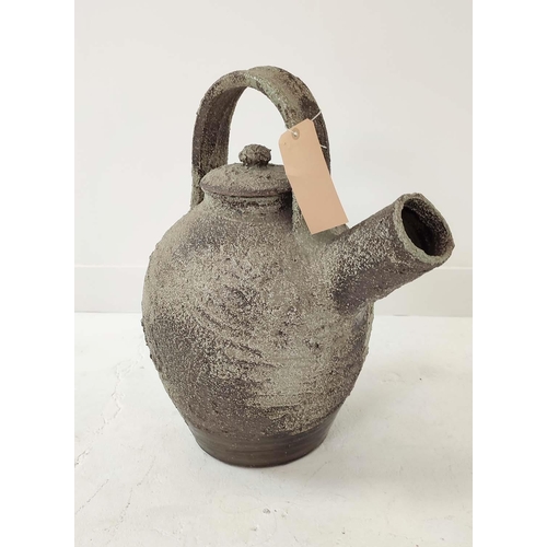 330 - TEAPOT, textured ceramic, 56cm H.