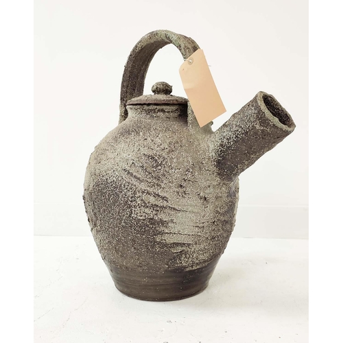 330 - TEAPOT, textured ceramic, 56cm H.