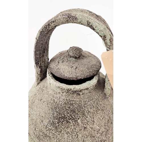 330 - TEAPOT, textured ceramic, 56cm H.