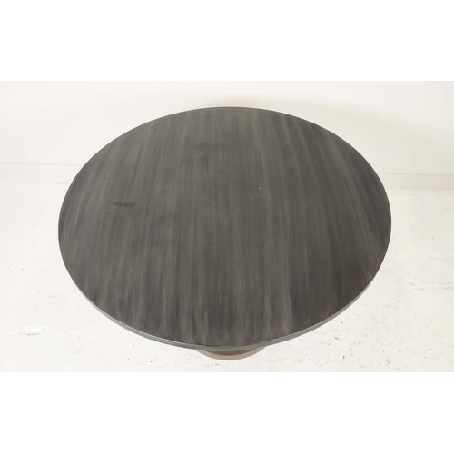 338 - OKA DINING TABLE, circular top, painted finish, 108cm diam x 75cm H.