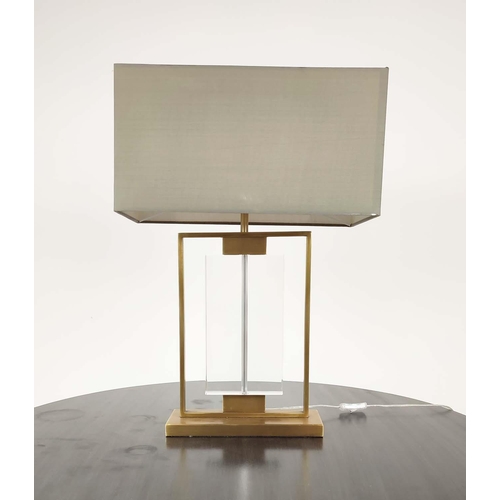 339 - R V ASTLEY TABLE LAMPS, a pair, with shades, 68cm H. (2)