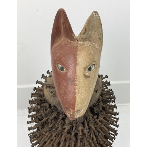 8 - NKISI KONDI NAIL ANIMAL FETISH (Congo), 50cm H.