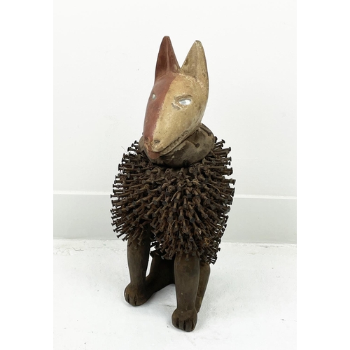 8 - NKISI KONDI NAIL ANIMAL FETISH (Congo), 50cm H.