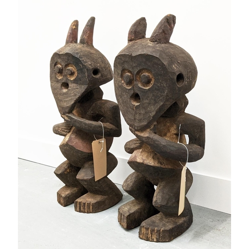 9 - MAMBILA FIGURE, a pair, Cameroon, 68cm H.