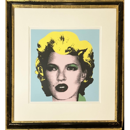 70 - WEST COUNTRY PRINCE, 'Kate Moss', screen print, 55cm x 55cm (92cm x 92cm overall), stamped verso, fr... 