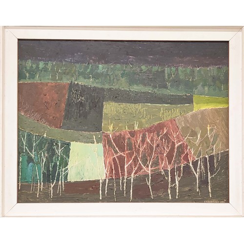 60 - PETER ALWYN EVANS, 'East riding landscape', oil on board, signed and dated, framed.