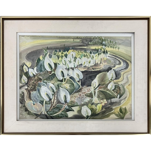 119 - PETER HAWORTH (1889-1986, England/Canada), 'Sun bonnets, 1952', watercolour, signed, framed.