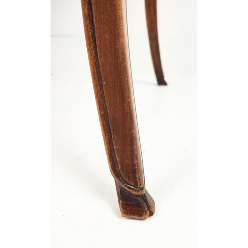 281 - SIDE TABLE, late 18th/early 19th century French provincial walnut with single drawer, 97cm L x 65cm ... 