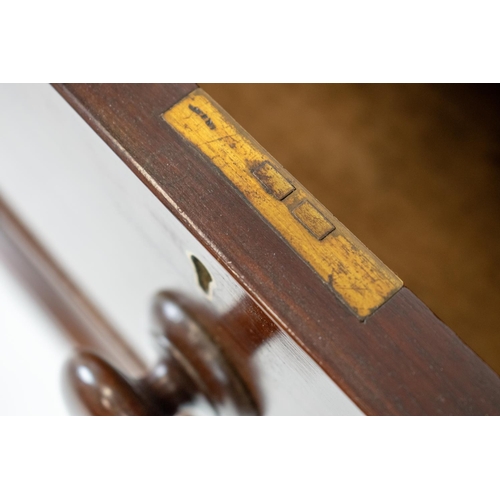 277 - CHEST, early Victorian mahogany of five drawers, 107cm H x 107cm W x 56cm D.