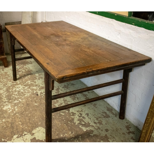 275 - CHINESE TABLE, 76cm H x 179cm W x 89cm D, 19th century firwood.