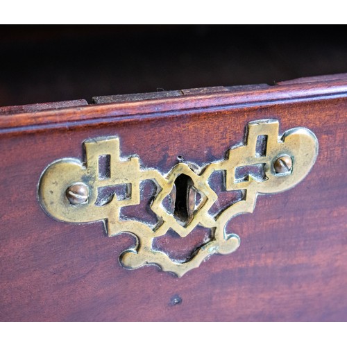 276 - CHEST, 86cm H x 90cm W x 43cm D, George II mahogany, mid 18th century of four drawers.