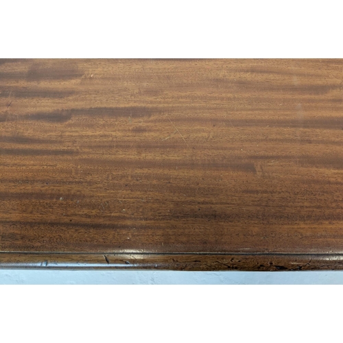 259 - DESK, Victorian mahogany with a 3/4 gallery over three frieze drawers and cupboard base, 122cm x 56c... 