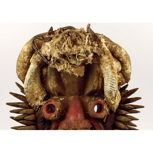 46 - GUENE WAR MASK, Ivory Coast, 'The Ancient One', is an amalgamation of traditional style and the wear... 