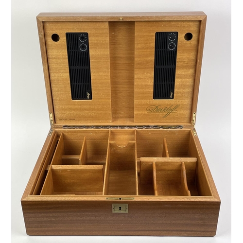 2 - DAVIDOFF HUMIDOR, 'Grande Reserve et Cognac’ 51cm L x 38cm W x 18cm H.