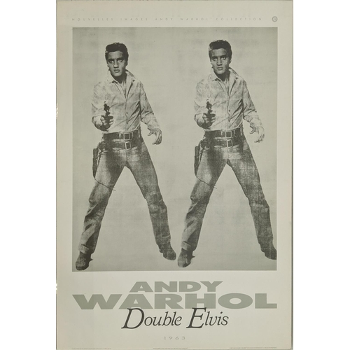 88 - AFTER ANDY WARHOL, 'Double Elvis', offset printed in France by Nouvelles Images, 100cm x 71cm, frame... 