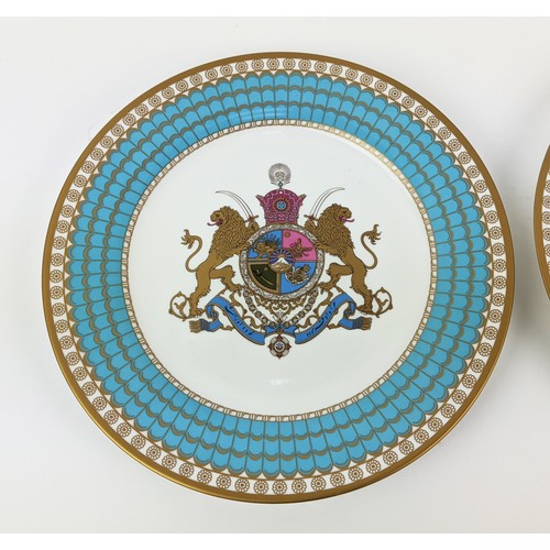 21 - SPODE 'THE IMPERIAL PLATE OF PERSIA', two plates commemorating 2500 years of Persian monarchy, limit... 