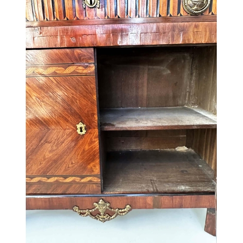 108 - DUTCH SIDE CABINET, early 19th century kingwood with ebony and satinwood parquetry inlay and gilt me... 