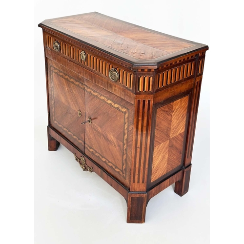 108 - DUTCH SIDE CABINET, early 19th century kingwood with ebony and satinwood parquetry inlay and gilt me... 