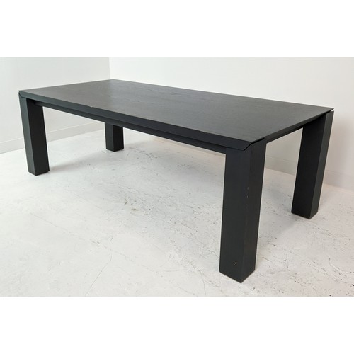 328 - LIVING SPACE AMBROGIO EXTENDABLE DINING TABLE, 220cm x 95xm 76cm at smallest.