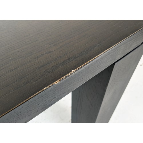 328 - LIVING SPACE AMBROGIO EXTENDABLE DINING TABLE, 220cm x 95xm 76cm at smallest.