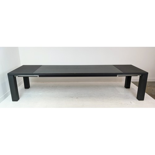 328 - LIVING SPACE AMBROGIO EXTENDABLE DINING TABLE, 220cm x 95xm 76cm at smallest.