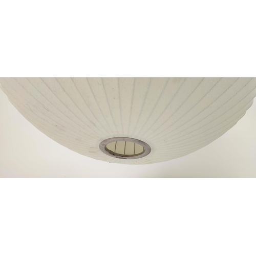 331 - HERMAN MILLER NELSON SAUCER BUBBLE PENDANT LAMPS, a set of two, by George Nelson, largest 65cm W. (2... 