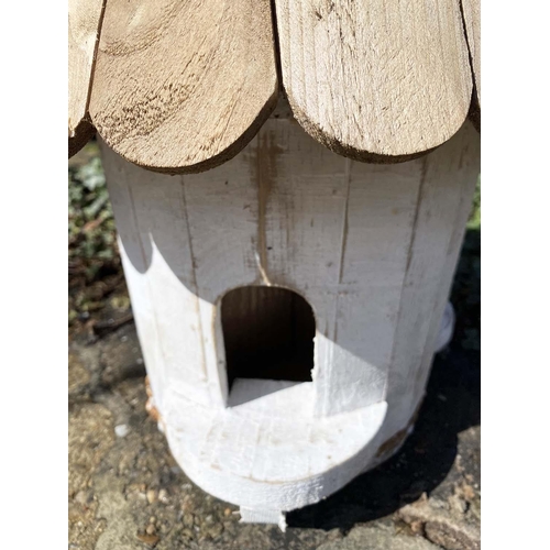 345 - DOVECOTE, with shingle roof, 75cm H x 50cm W