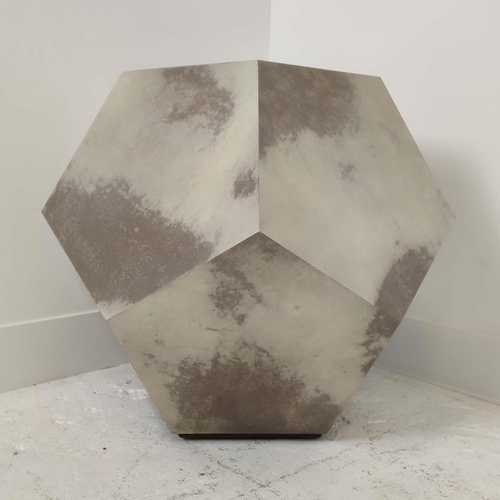 382 - JULIAN CHICHESTER 'GIO' SIDE TABLE, 58cm H x 55cm W.