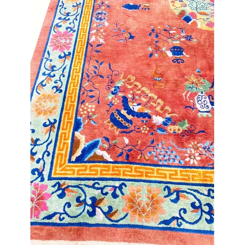 83 - CHINESE ART DECO PEKING CARPET, 360cm x 280cm.