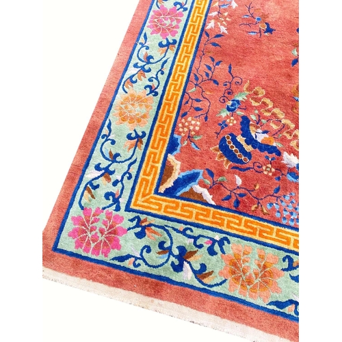 83 - CHINESE ART DECO PEKING CARPET, 360cm x 280cm.