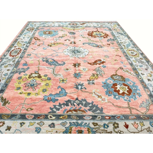 84 - FINE CONTEMPORARY SULTANABAD CARPET, 302cm x 244cm.