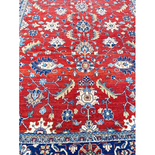 87 - ANTIQUE PERSIAN ZEIGLER MAHAL CARPET, 310cm x 210cm.