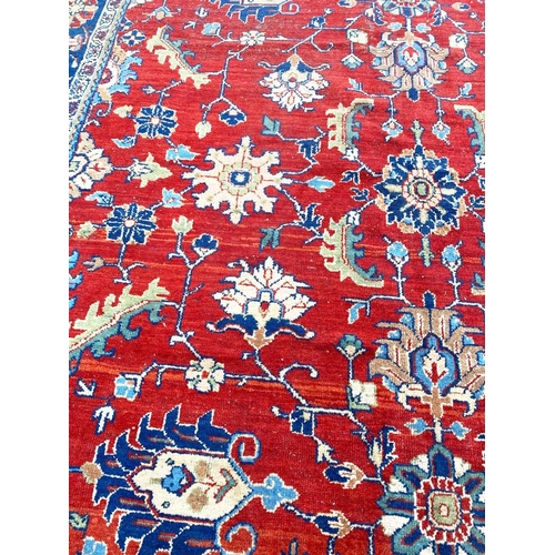 87 - ANTIQUE PERSIAN ZEIGLER MAHAL CARPET, 310cm x 210cm.