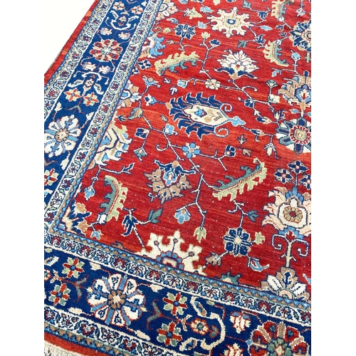 87 - ANTIQUE PERSIAN ZEIGLER MAHAL CARPET, 310cm x 210cm.