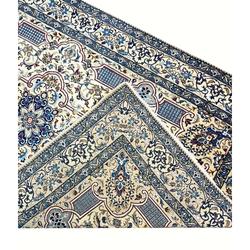 88 - FINE PART SILK NAIN CARPET, 261cm x 163cm.