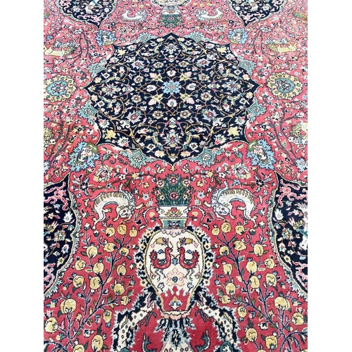 89 - VINTAGE PERSIAN SAFAVID HUNTING DESIGN CARPET, 410cm x 310cm.